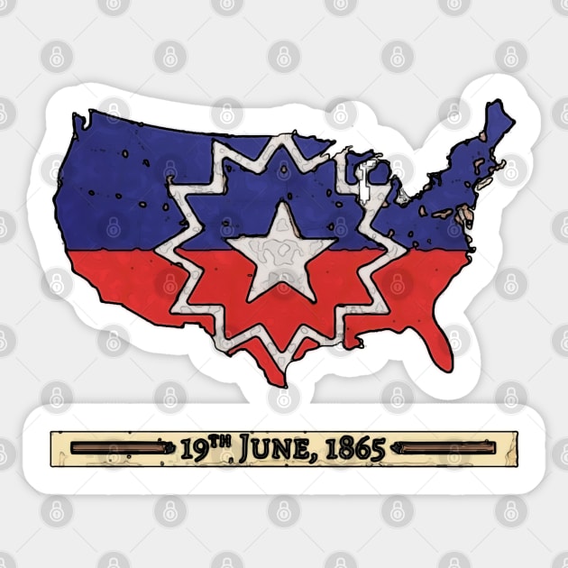 Juneteenth Day P1 Sticker by FasBytes